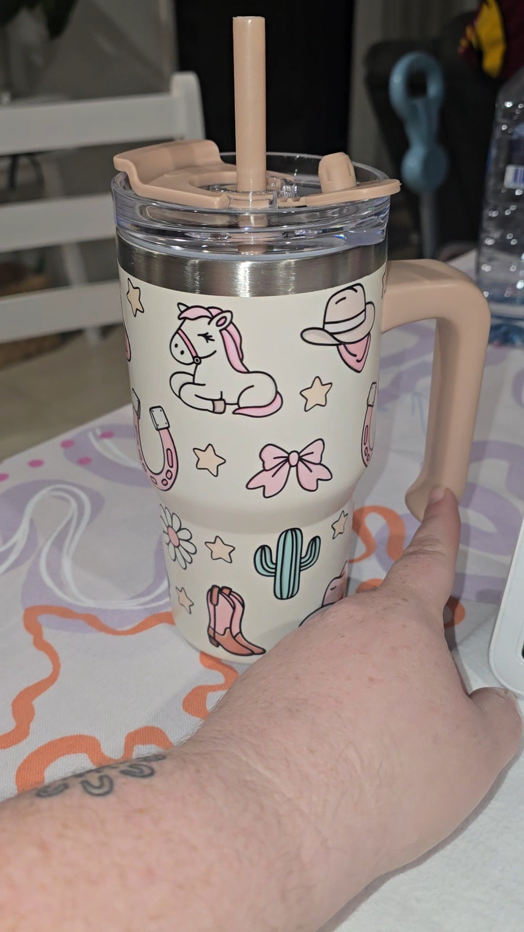 12oz stainless steel tumbler - country theme