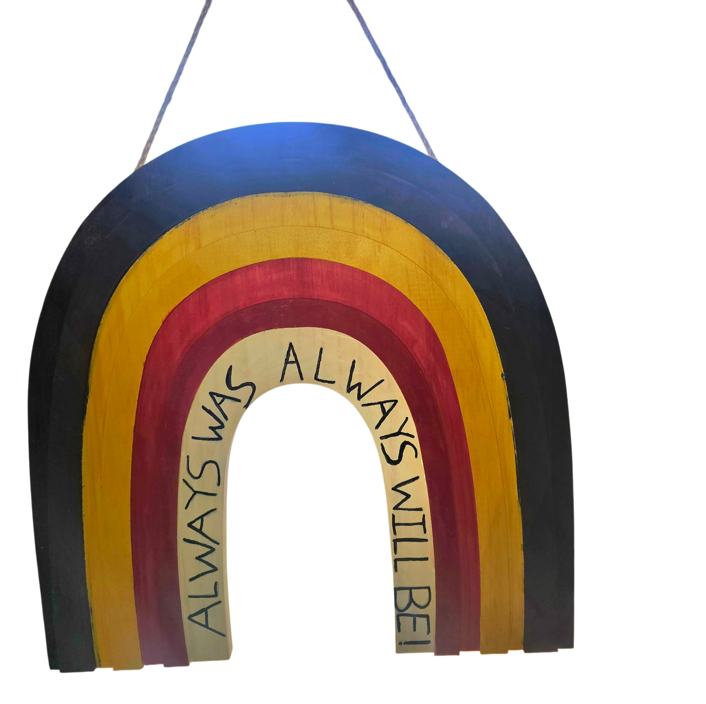 Painted rainbow indigenous art