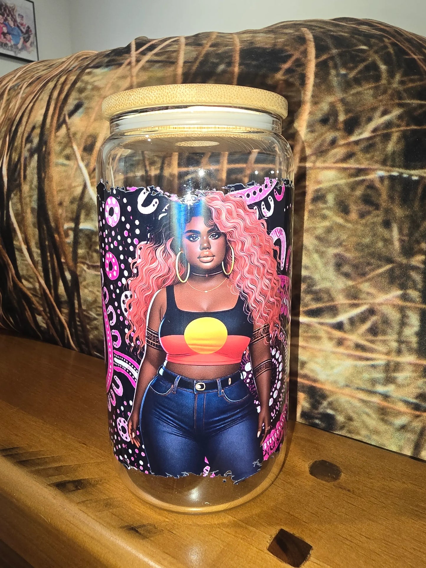 16oz clear glass can - spirit