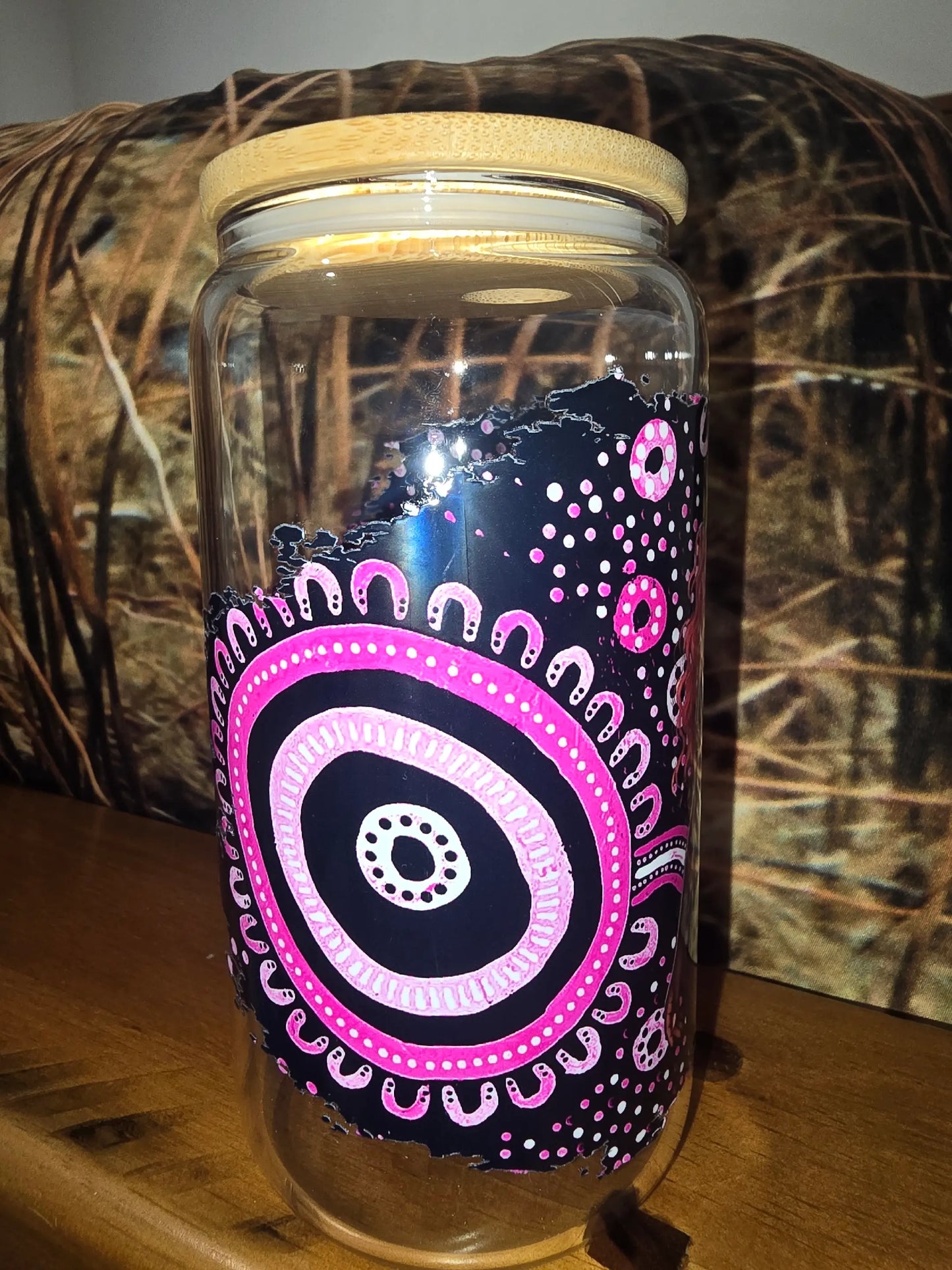 16oz clear glass can - spirit