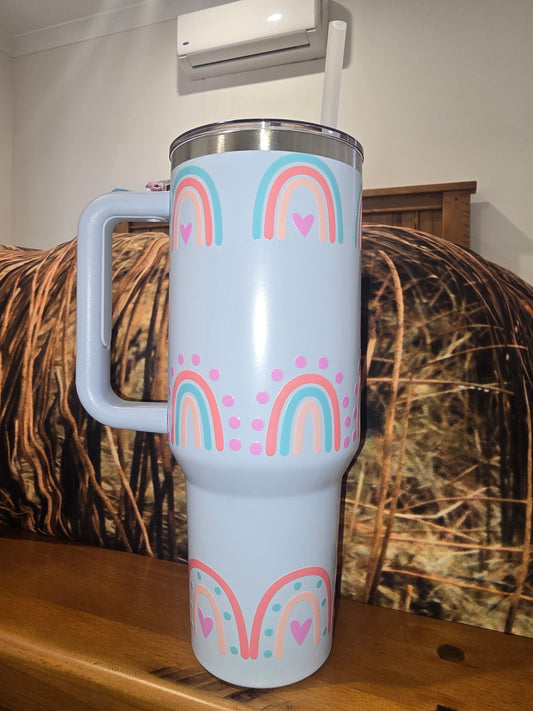 40oz Tumbler - Rainbow's