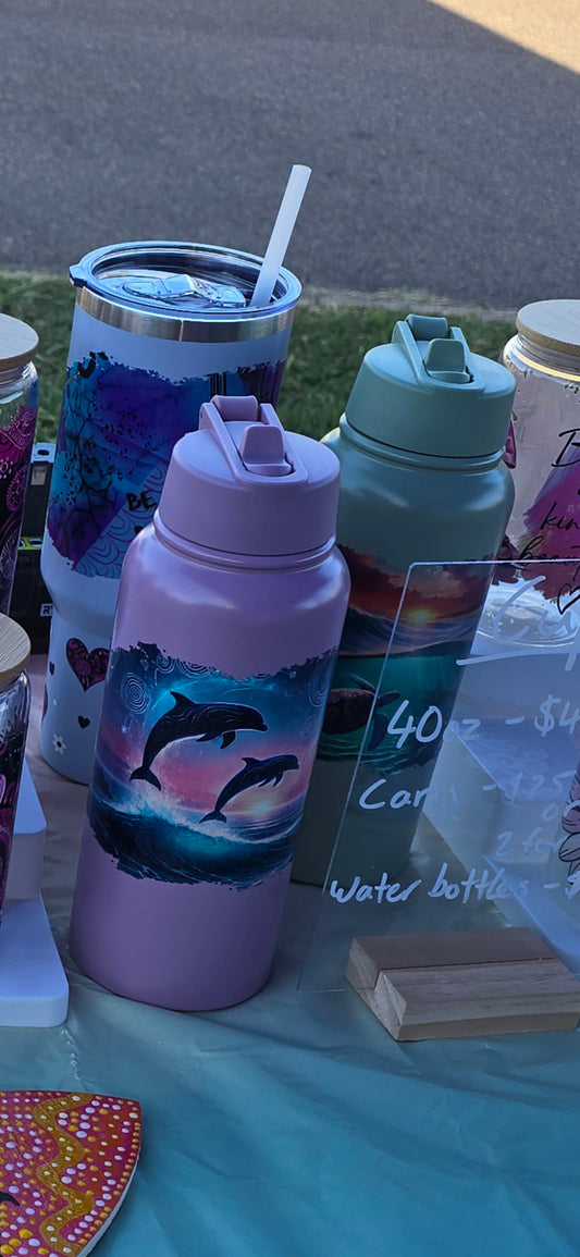 Indigenous drink bottle - pink
