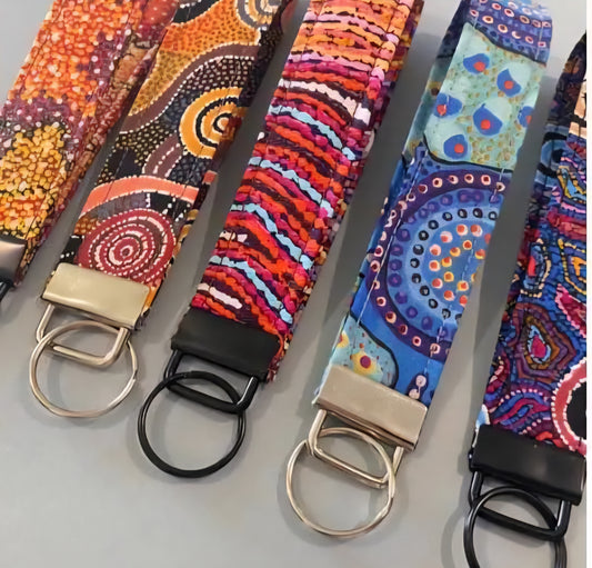 Indigenous wristlets - purple/red
