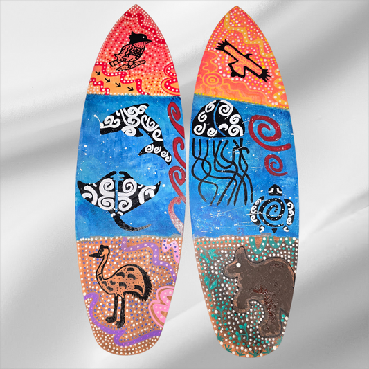 Painted surfboards - Indigenous and maori art