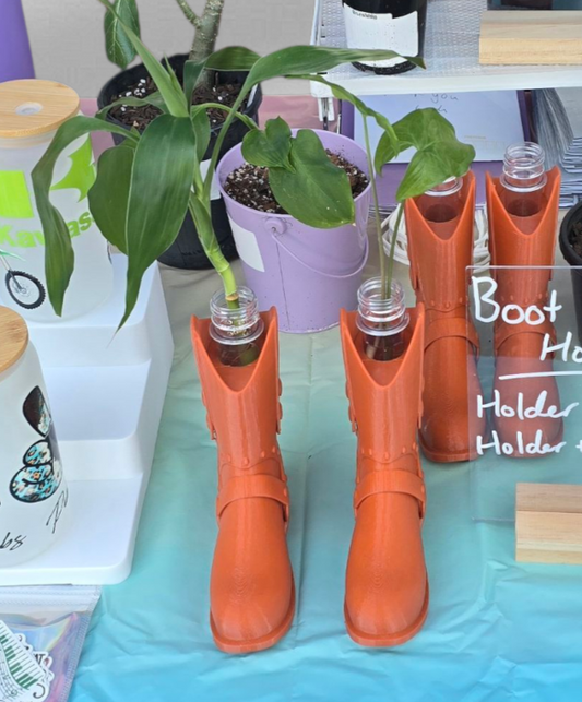 Water plant holders - cowboy boots