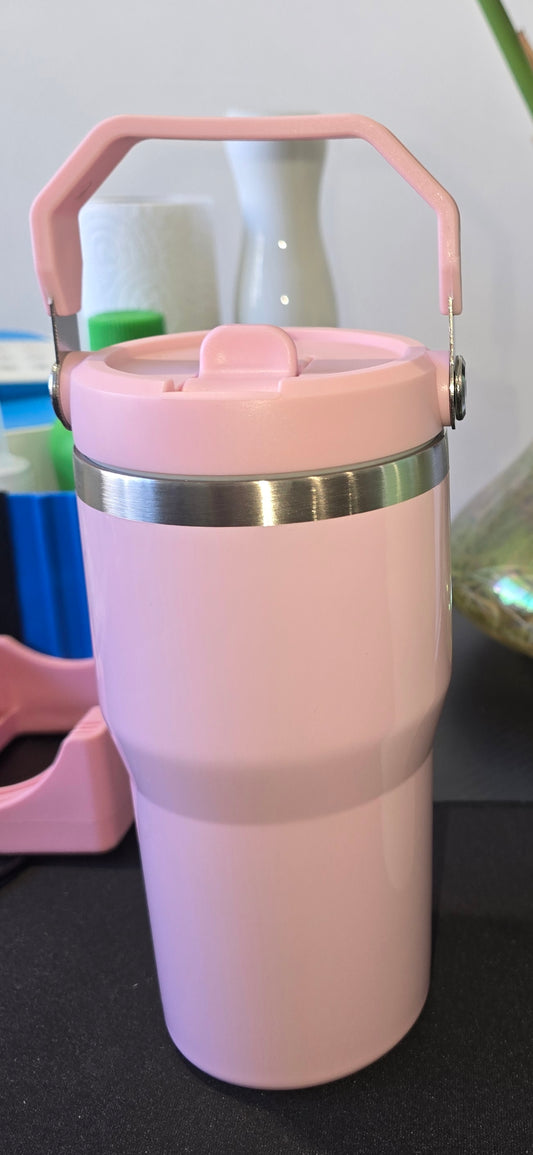 Custom 20oz stainless steel with top handle