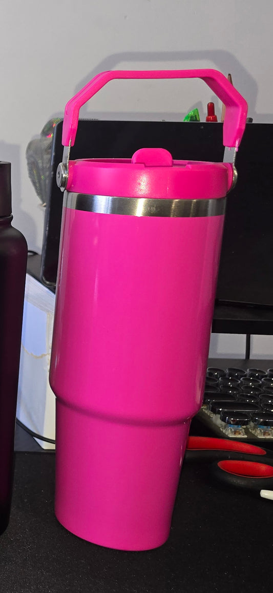 Custom 30oz stainless steel with top handle