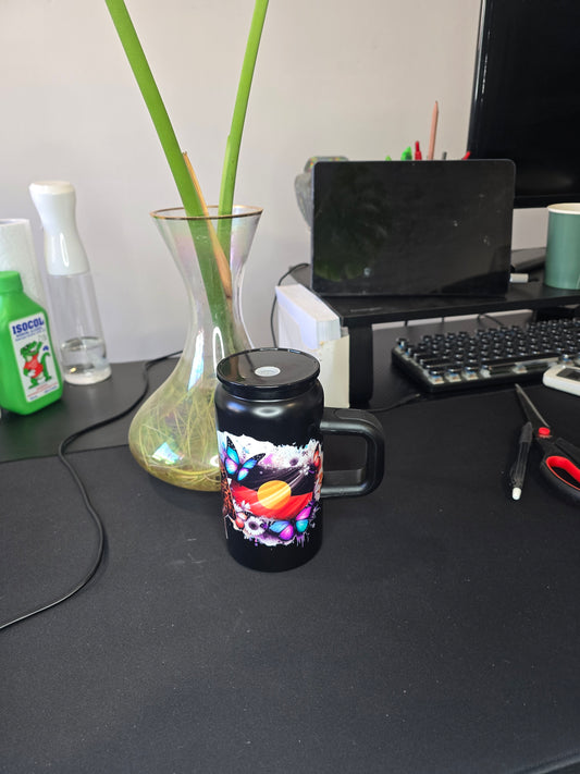 16oz stainless steel Aboriginal mumma