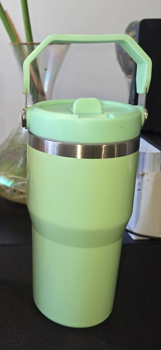 Custom 20oz stainless steel with top handle