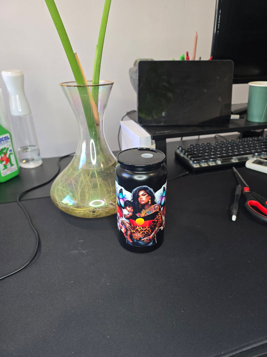 16oz stainless steel Aboriginal mumma